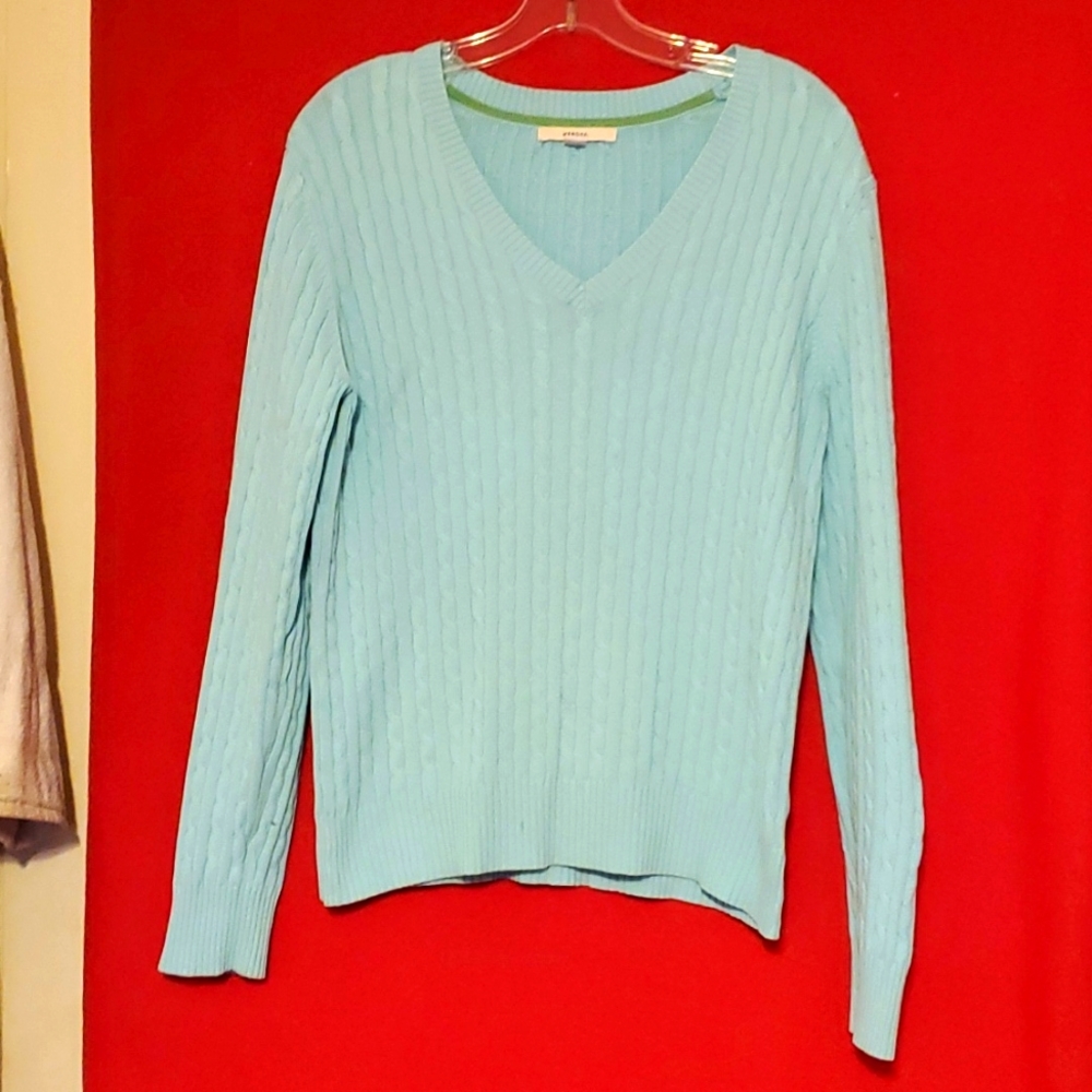 Womans blue sweater